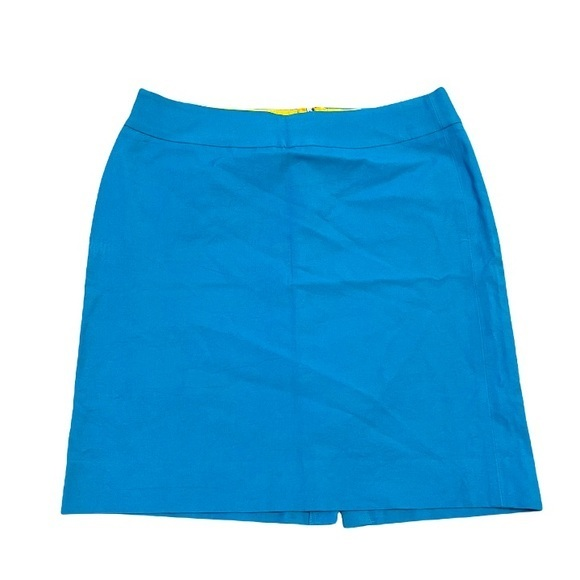 Banana Republic 16 bright‎ blue pencil zippered back stretch skirt - Picture 1 of 9